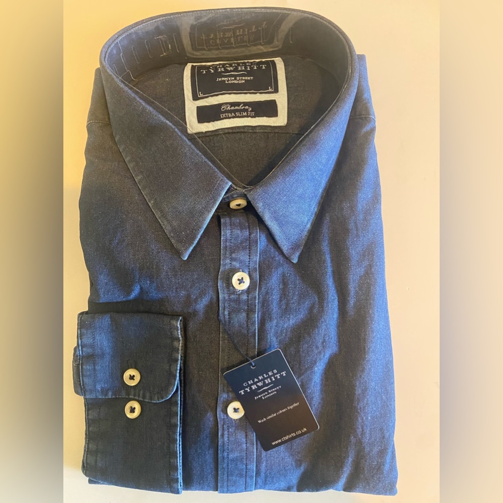 Blue dress shirt